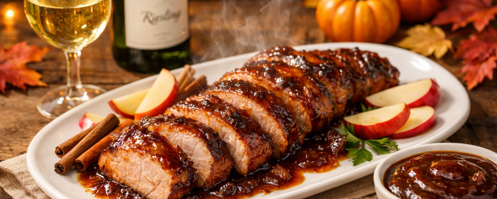 Apple Butter Glazed Pork