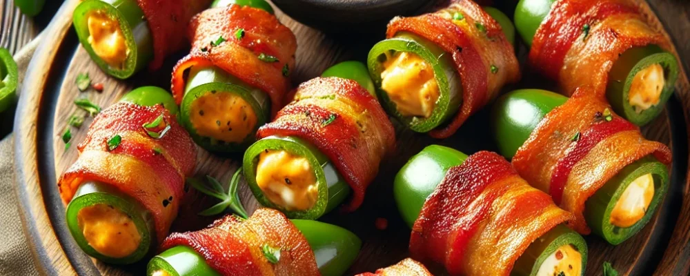 Bacon-Wrapped Jalapeño Poppers