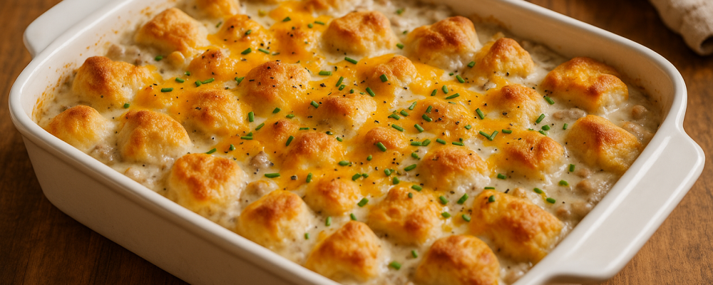 Biscuits and Gravy Casserole
