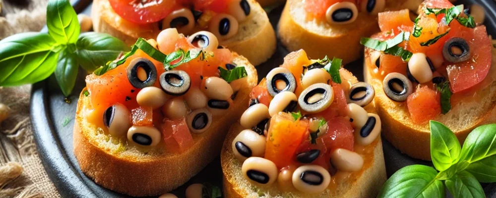 Black-Eyed Pea Bruschetta