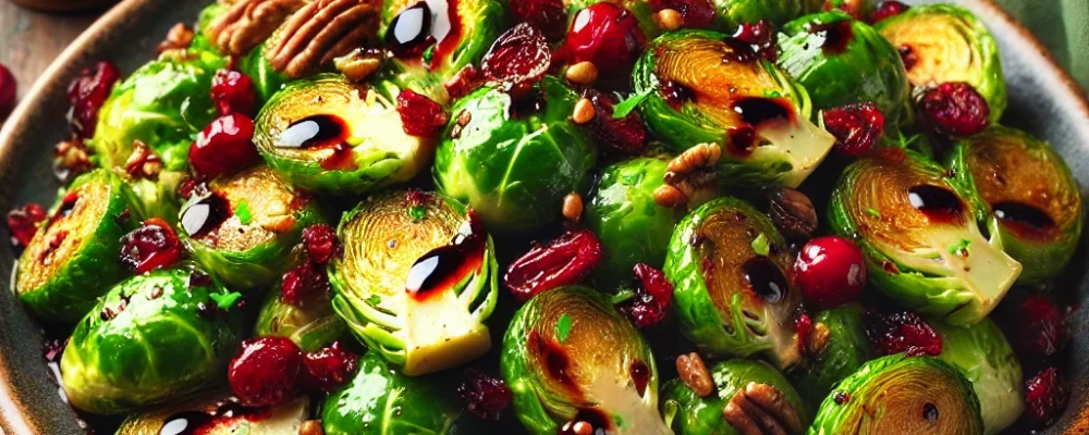 Brussels Sprouts with Balsamic and Cranberries