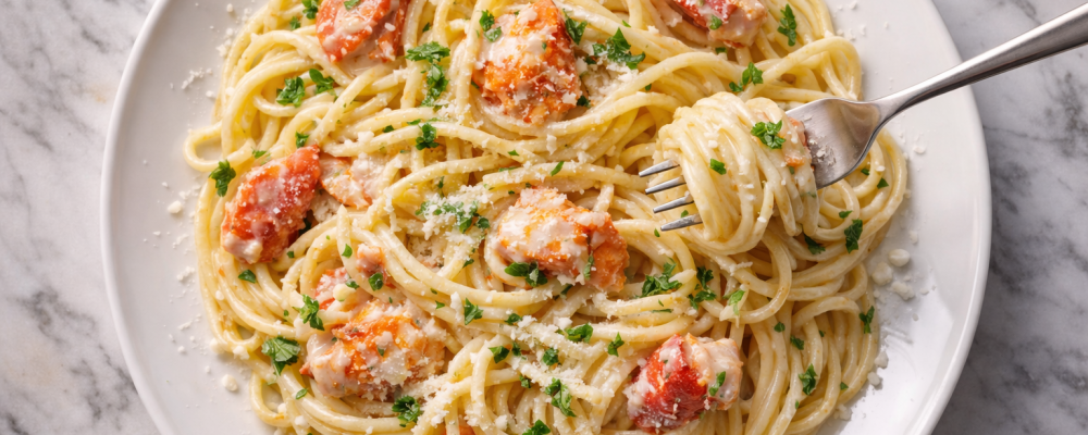 Buttered Lobster Pasta