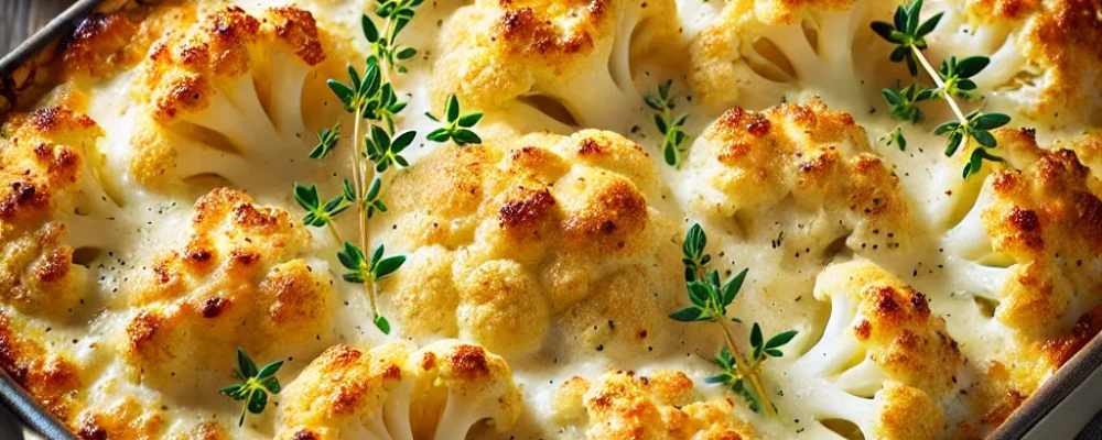 Cauliflower-Goat Cheese Gratin