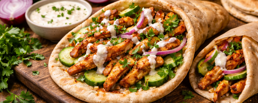 Chicken Shawarma with Garlic Sauce