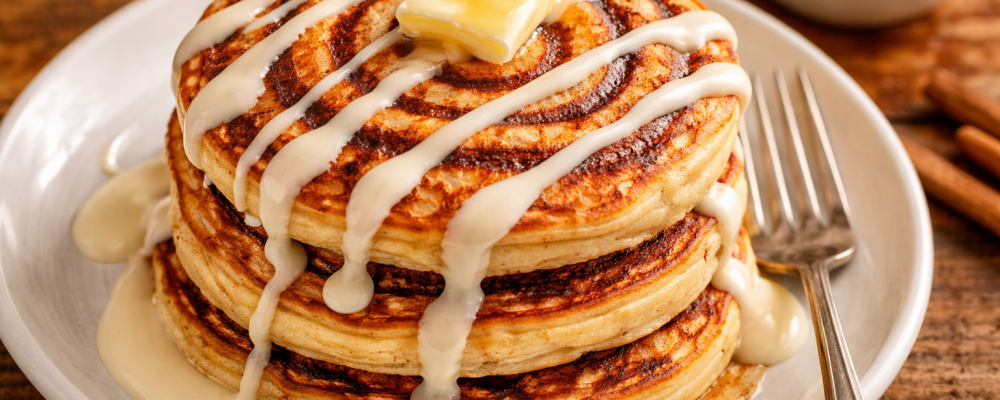 Cinnamon Roll Pancakes