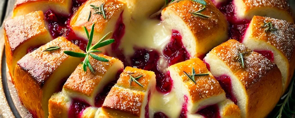 Cranberry Brie Pull-Apart Bread