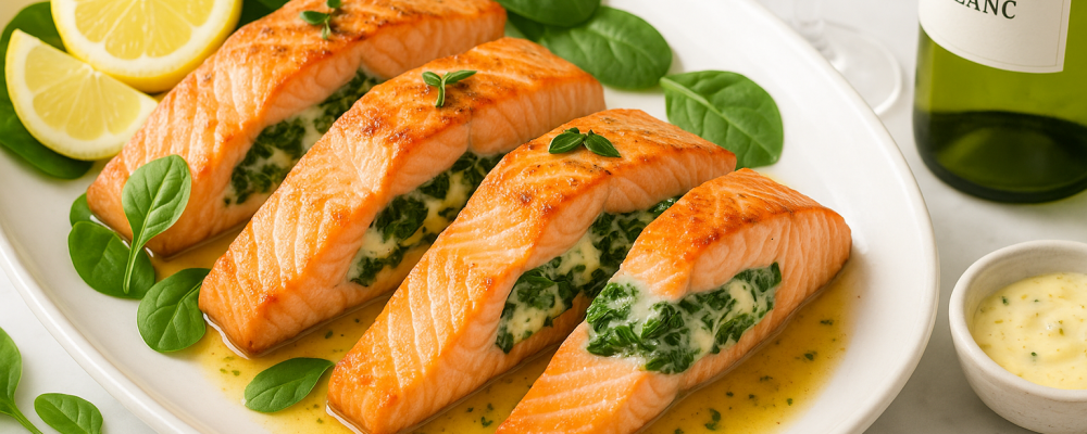 Creamy Stuffed Salmon