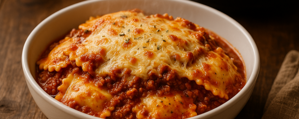 Crockpot Ravioli Lasagna