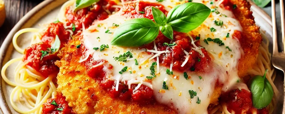 DALL·E-2024-11-01-16.01.53-A-plate-of-delicious-Chicken-Parmesan.-The-breaded-chicken-is-golden-and-crispy-topped-with-marinara-sauce-and-melted-mozzarella-and-Parmesan-cheese