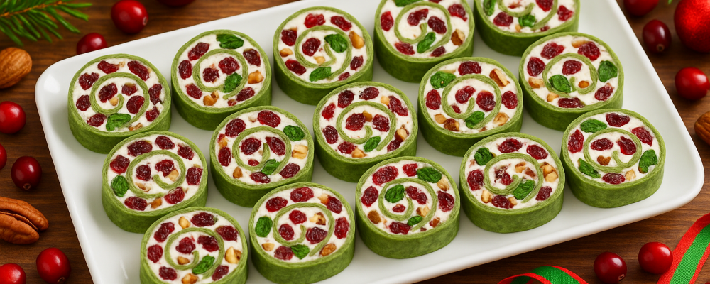 Festive Christmas Cranberry Roll Ups