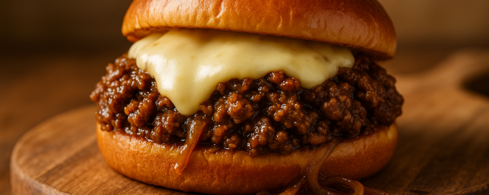 French Onion Beef Sloppy Joes with Melted Cheese