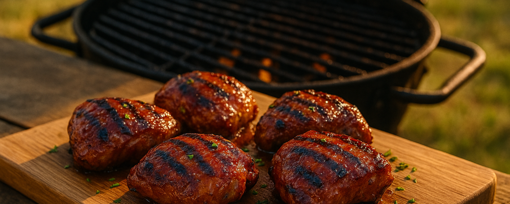 Grilled BBQ Chicken Thighs