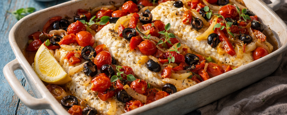 Mediterranean Baked Fish