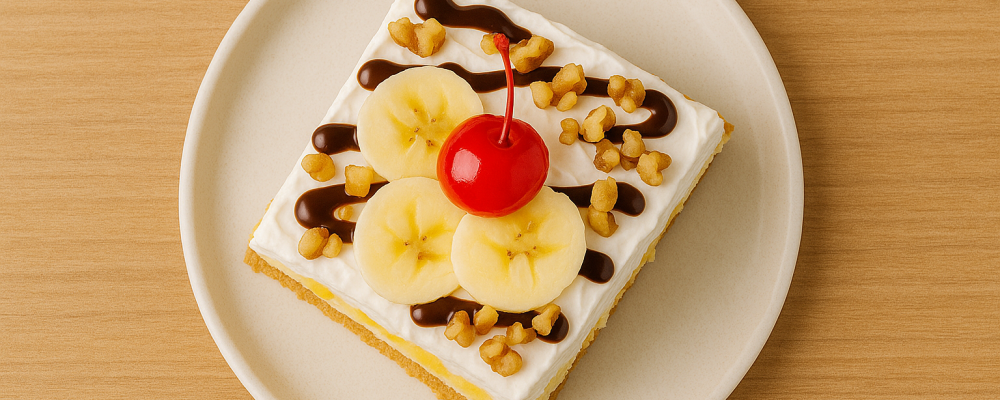 No-Bake Banana Split Cake