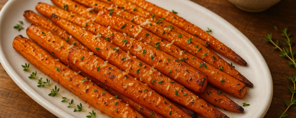 Parmesan Garlic Roasted Carrots