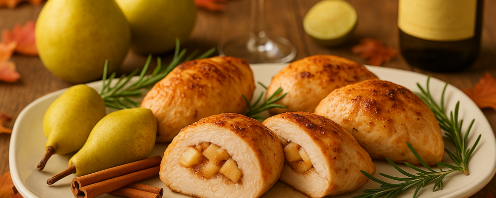 Pear Stuffed Chicken