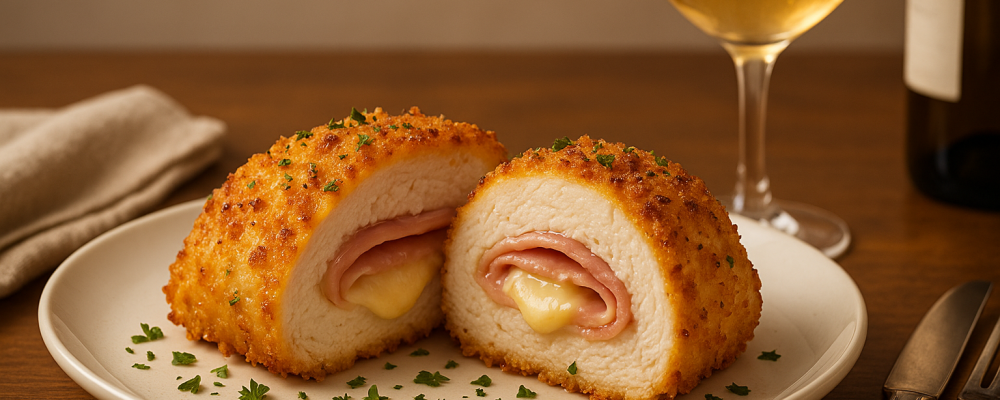 Quick Ham and Cheese Stuffed Chicken Breast