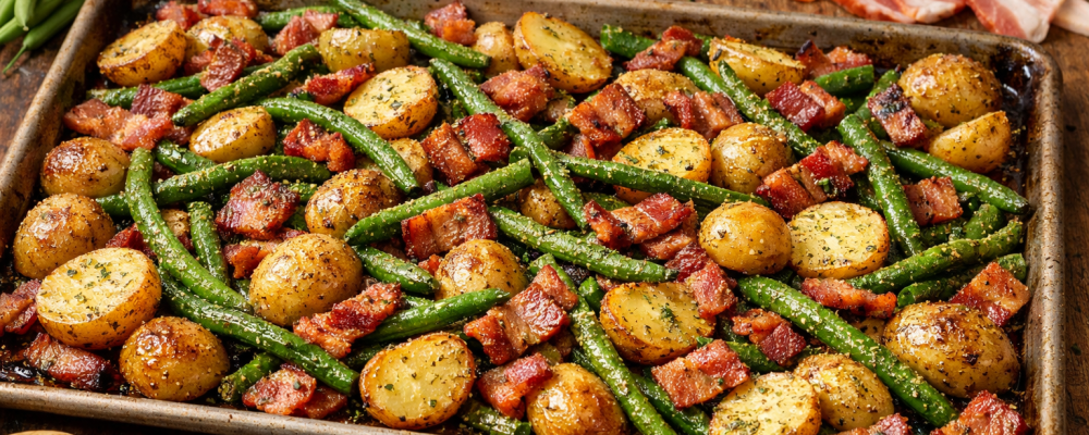 Ranch Green Beans and Potatoes with Bacon
