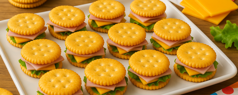 Ritz Cracker Party Sandwiches