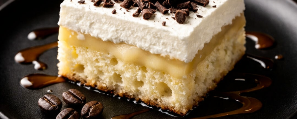 White Russian Poke Cake