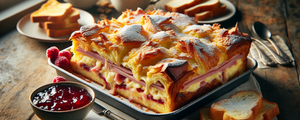 AI generated image of a recipe card.